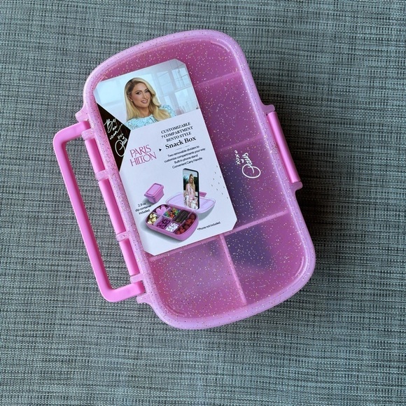 Paris Hilton Light Pink Version Bento Snack Box Lunchbox & Gift With Purchase - Picture 3 of 12